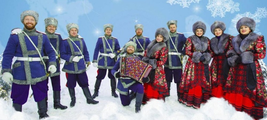 Московский казачий хор. Полно, вам снежочки...